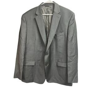 Lauren Ralph Lauren Men's Dark Gray Blazer Wool Natural Stretch 46R